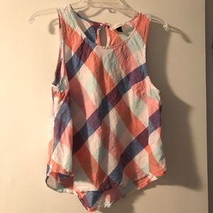 Colorful Plaid Tank Top